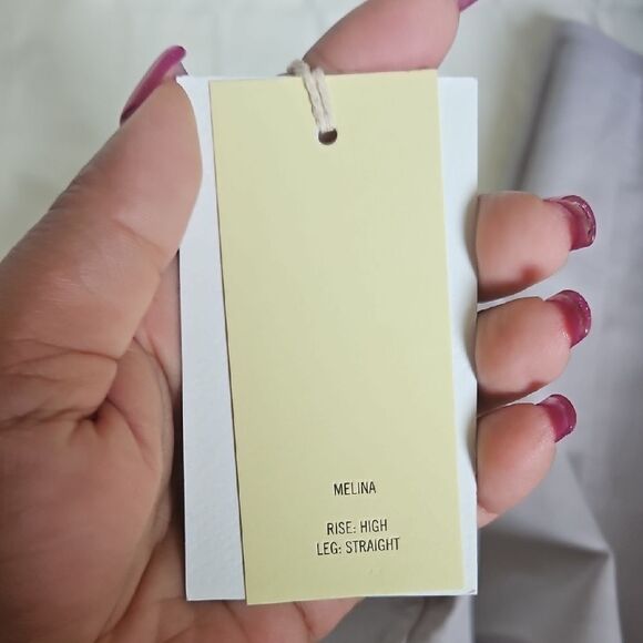 Wilfred Purple Straight Leg Faux Leather Pants - Picture 15 of 16